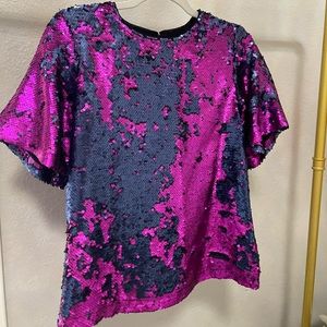 Buddy Love flip sequin top-worn once